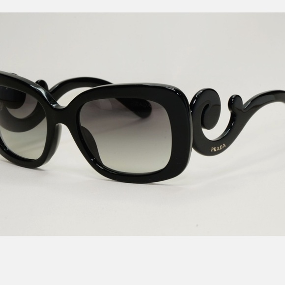Prada Black Swirl-Arm Sunglasses - Picture 6 of 11